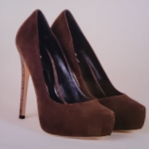 HERSTYLE SUEDE ROUND TOE HIGH HEEL STILETTOS PUMP SHOE - Picture 1 of 14
